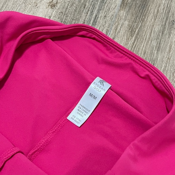 BRAND NEW W TAGS Kyodan Golf Fushia Pink Size Medium Pleated Tennis Skort Skirt - Picture 4 of 5